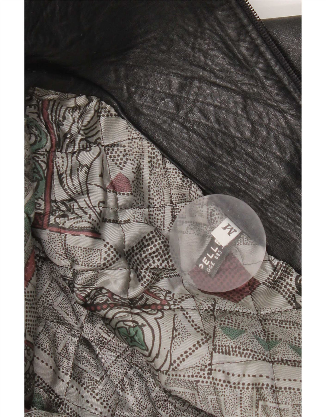 Vintage Mädchen Lederjacke 7-8 Jahre Mittelschwarzes Leder