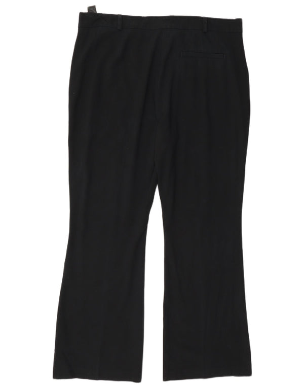 Marks & Spencer Damen Bootcut Chino Hose UK 16 Large W36 L28 Schwarz