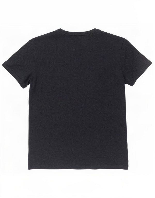 Polo Ralph Lauren Damen T-Shirt Top UK 10 Small Marineblau gesprenkelte Baumwolle