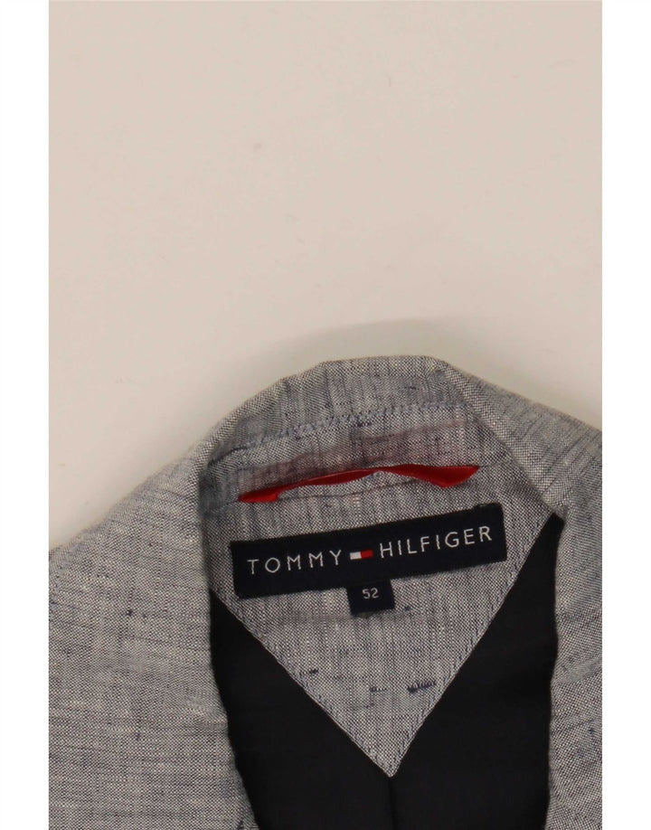 Tommy Hilfiger Herren 3-Knopf-Blazerjacke IT 52 XL Grau meliert