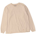 Champion Womens Graphic Oversized Sweatshirt Pullover UK 10 Small Off White