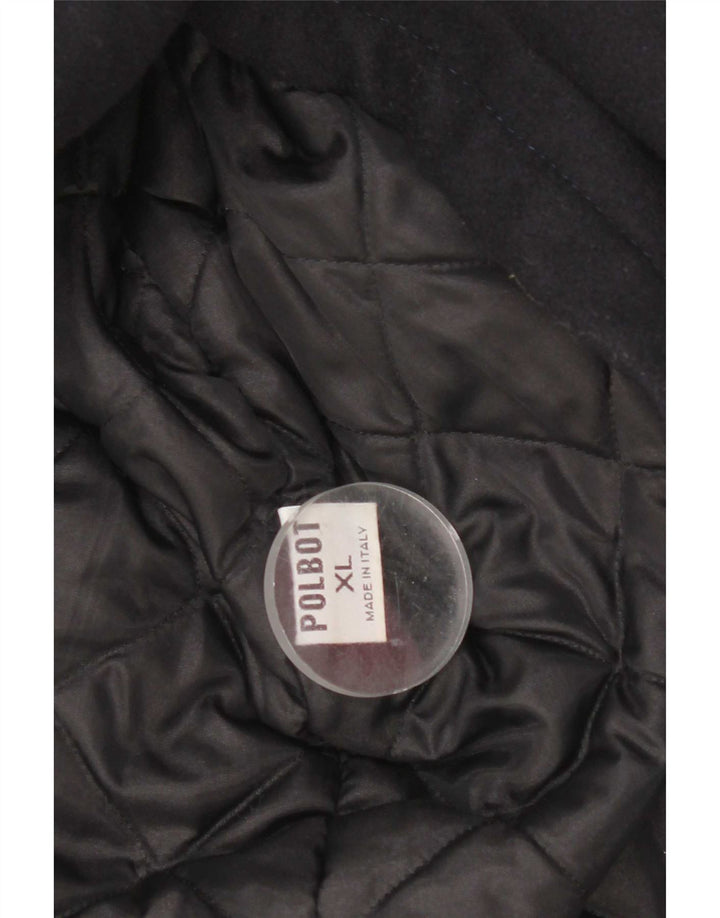 Polbot Herren-Utility-Jacke UK 42 XL Marineblaue Wolle