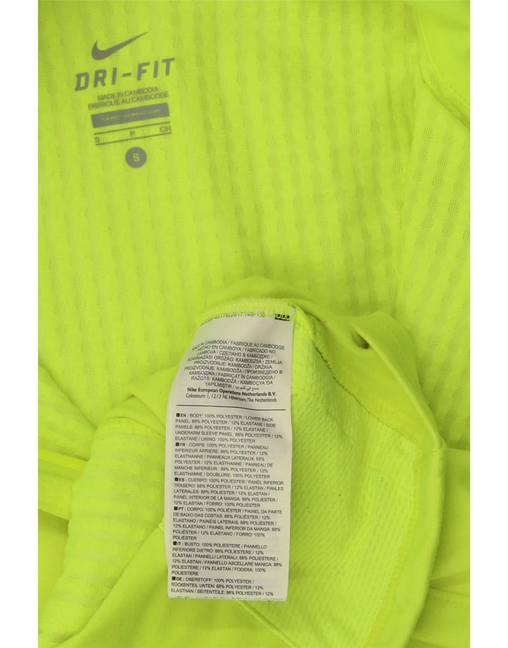 NIKE Herren Dri Fit Trainingsanzug Top Jacke Small Grün Polyester