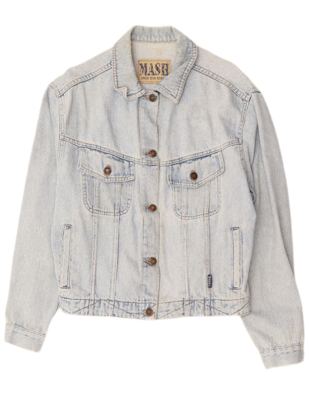 Mash Jeansjacke für Mädchen, 14–15 Jahre, blaue Baumwolle