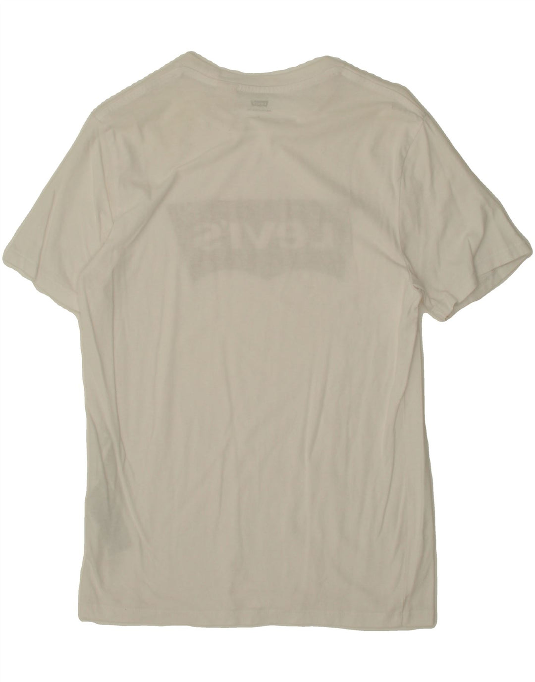LEVI'S Mens Graphic T-Shirt Top Small White Cotton Vintage Levi's and Second-Hand Levi's from Messina Hembry 