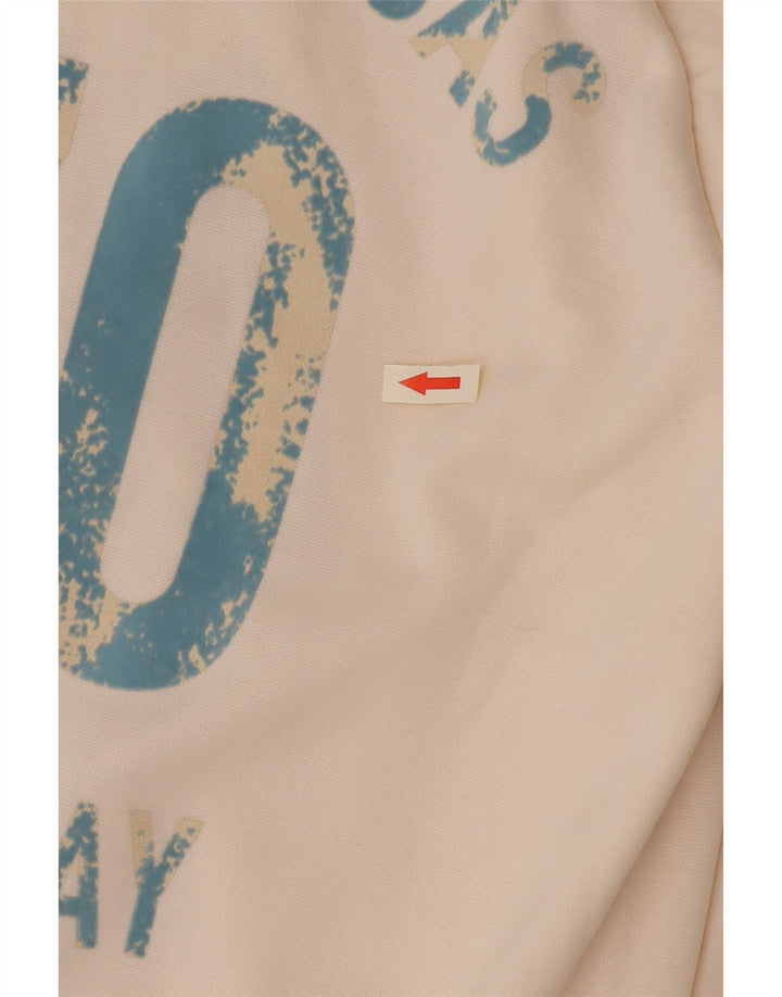 Puma Womens Graphic Trainingsanzug Top Jacke UK 6 XS Weiß Polyester