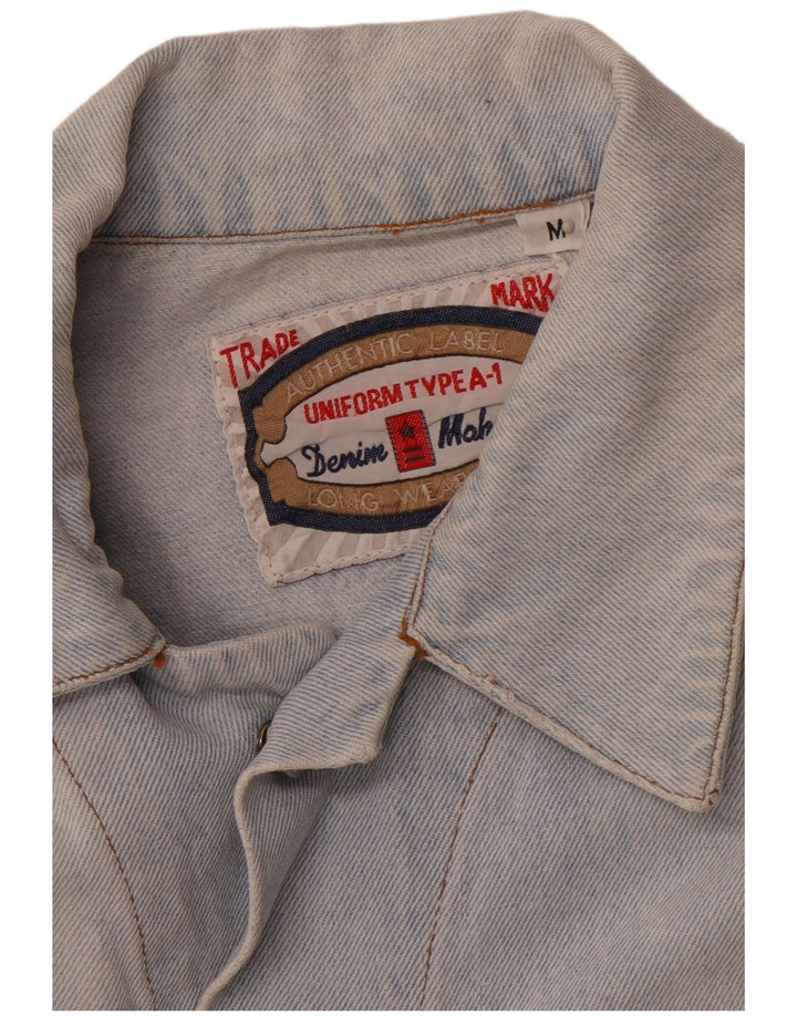 UNIFORM Herren Jeansjacke UK 38 Mittelblau