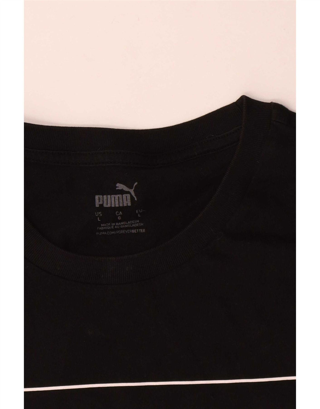 Puma Herren T-Shirt mit Grafik, groß, aus schwarzer Baumwolle