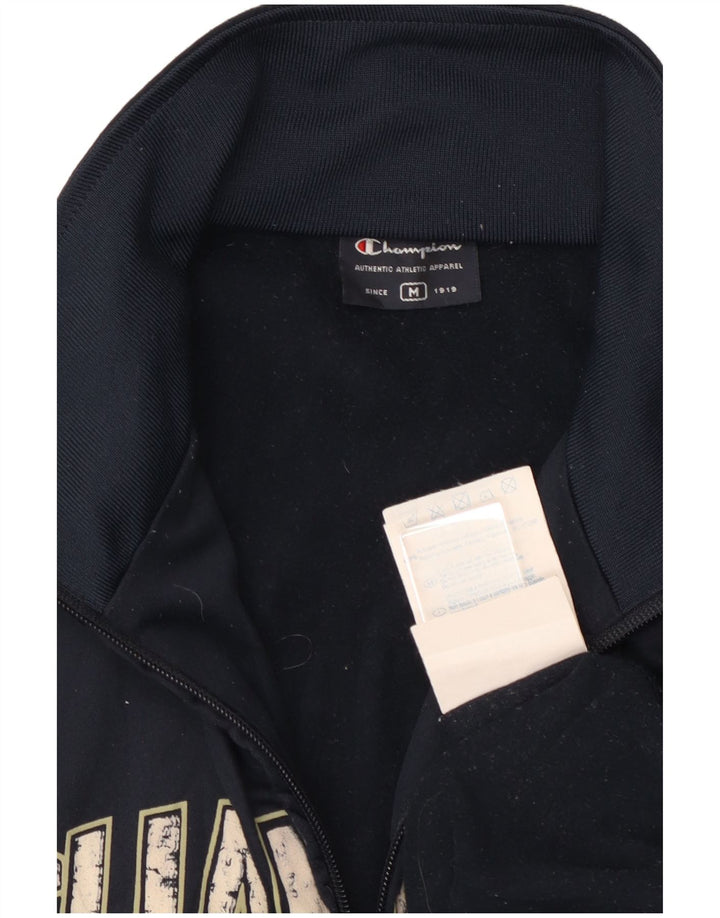 CHAMPION Herren-Trainingsanzugoberteil mit Grafik, mittleres Marineblau, Polyester