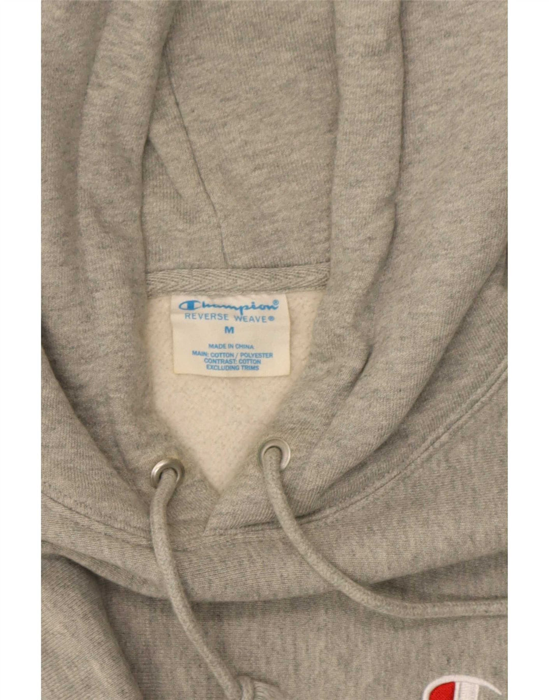 Champion Reverse Weave Hoodie-Pullover für Herren aus mittelgrau gefleckter Baumwolle