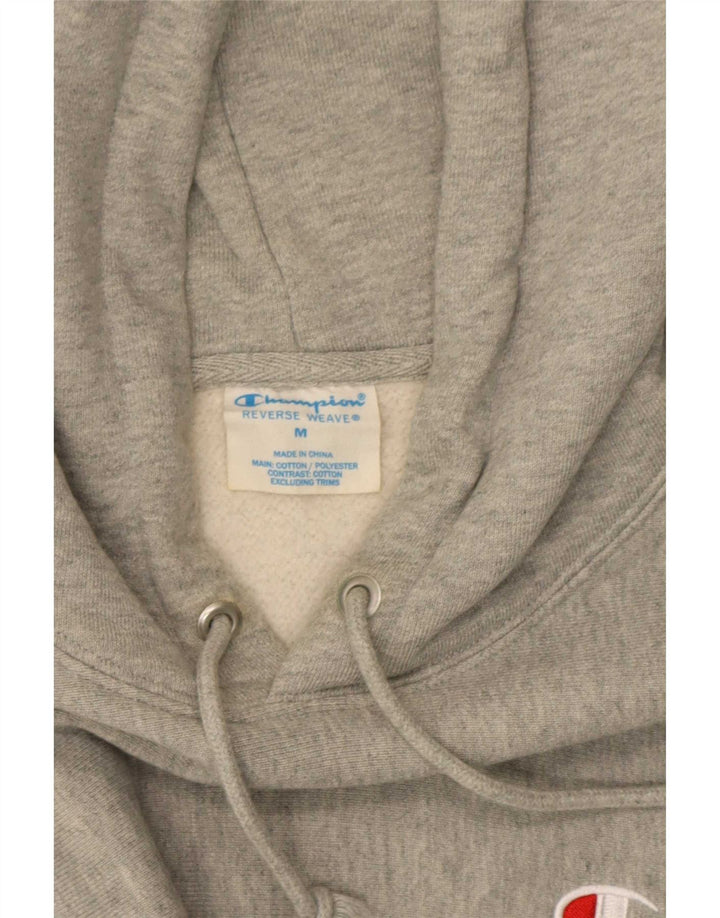 Champion Reverse Weave Hoodie-Pullover für Herren aus mittelgrau gefleckter Baumwolle