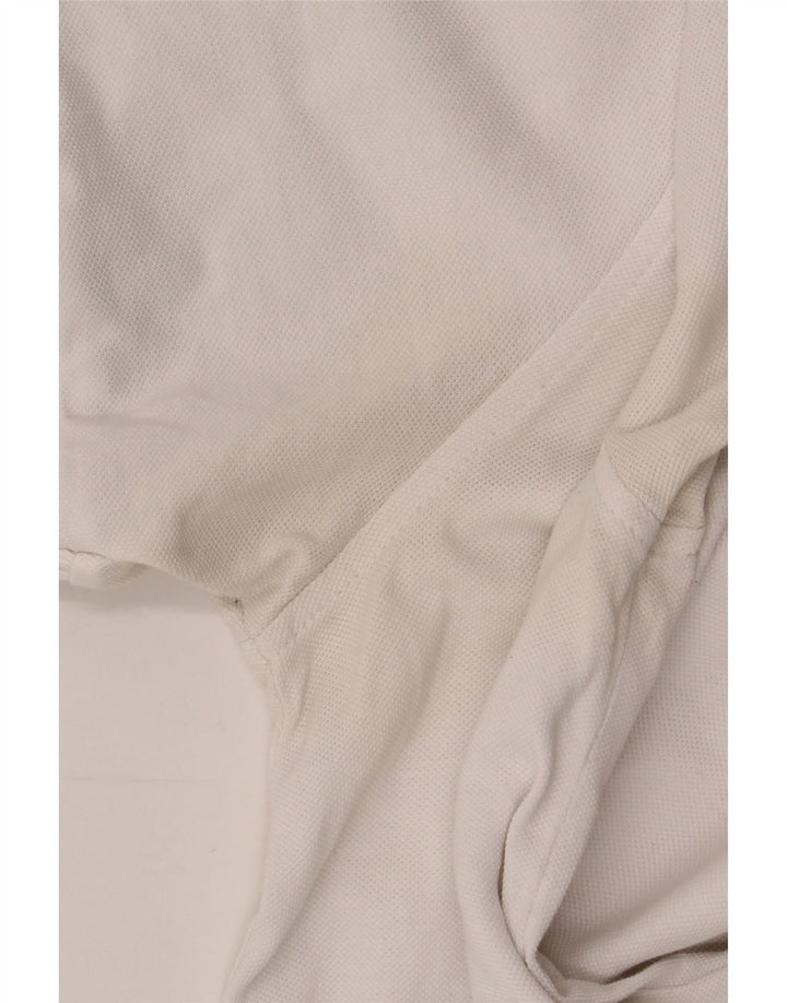 Gant Herren-Poloshirt, groß, aus weißer Baumwolle