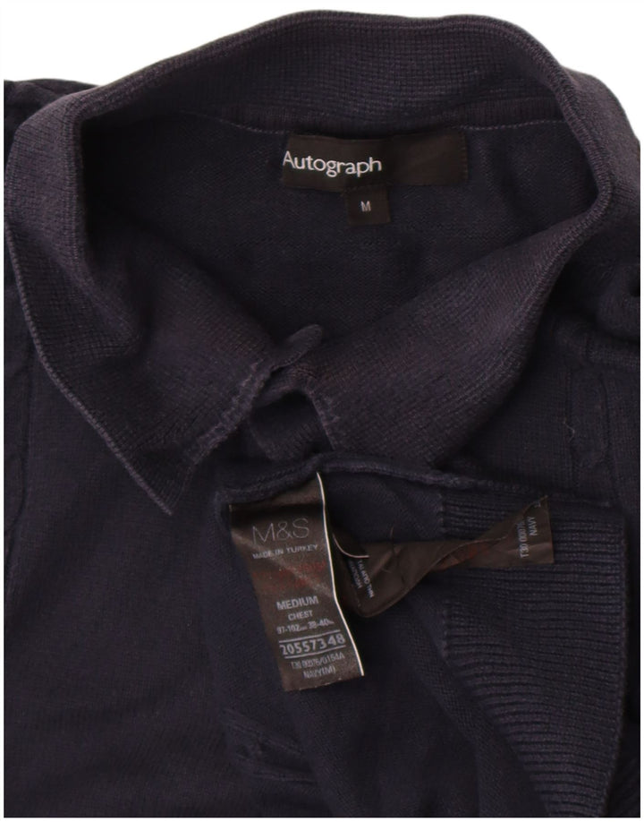 Marks & Spencer Herren Autograph Polo Neck Pullover Pullover Medium Marineblau