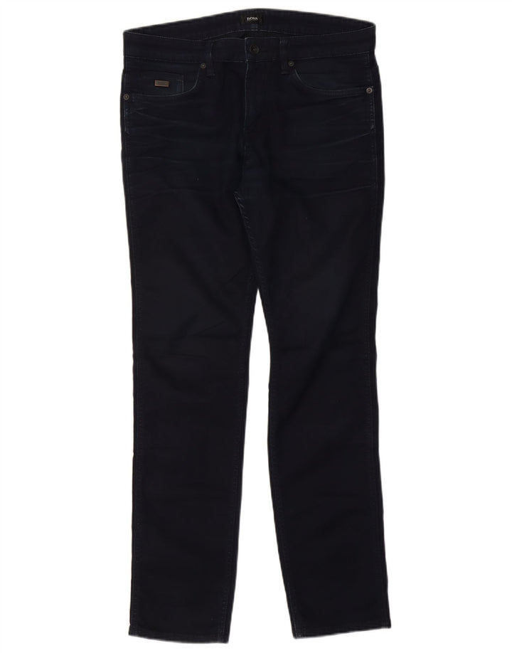 Hugo Boss Damen Slim Jeans W32 L30 Marineblau