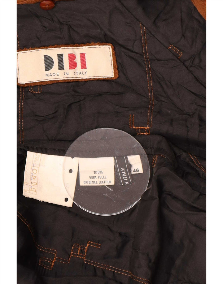 Dibi Damen Wildledermantel IT 46 Large Beige Leder