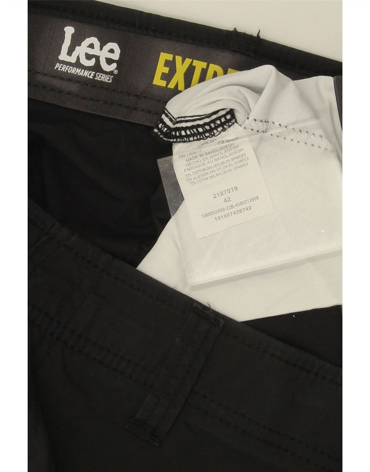LEE Mens Cargo Shorts  W42 2XL Black Cotton Vintage Lee and Second-Hand Lee from Messina Hembry 