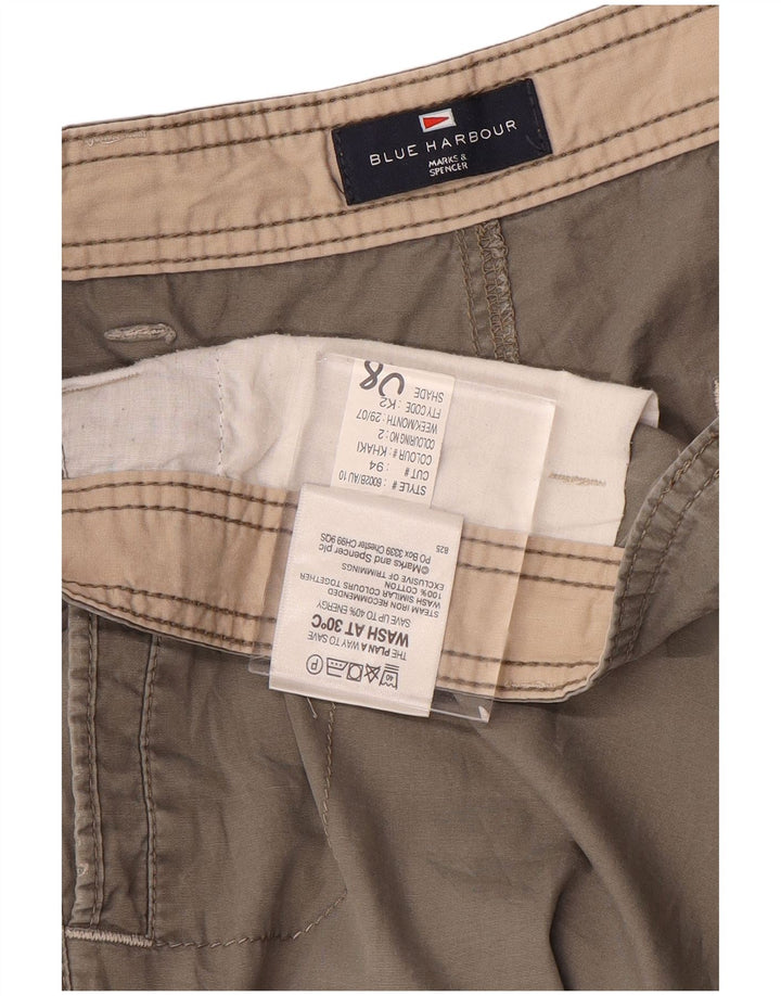 Marks & Spencer Herren Blue Harbour Straight Cargohose W38 L31 Grau