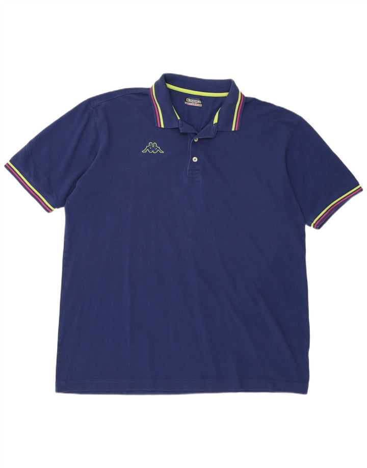 Kappa Herren Slim Fit Poloshirt 3XL Marineblau