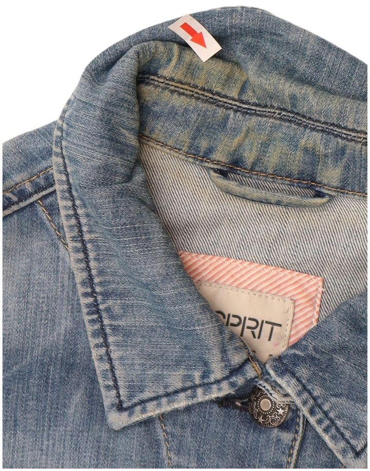ESPRIT Damen Jeansjacke UK 20 2XL Blaue Baumwolle