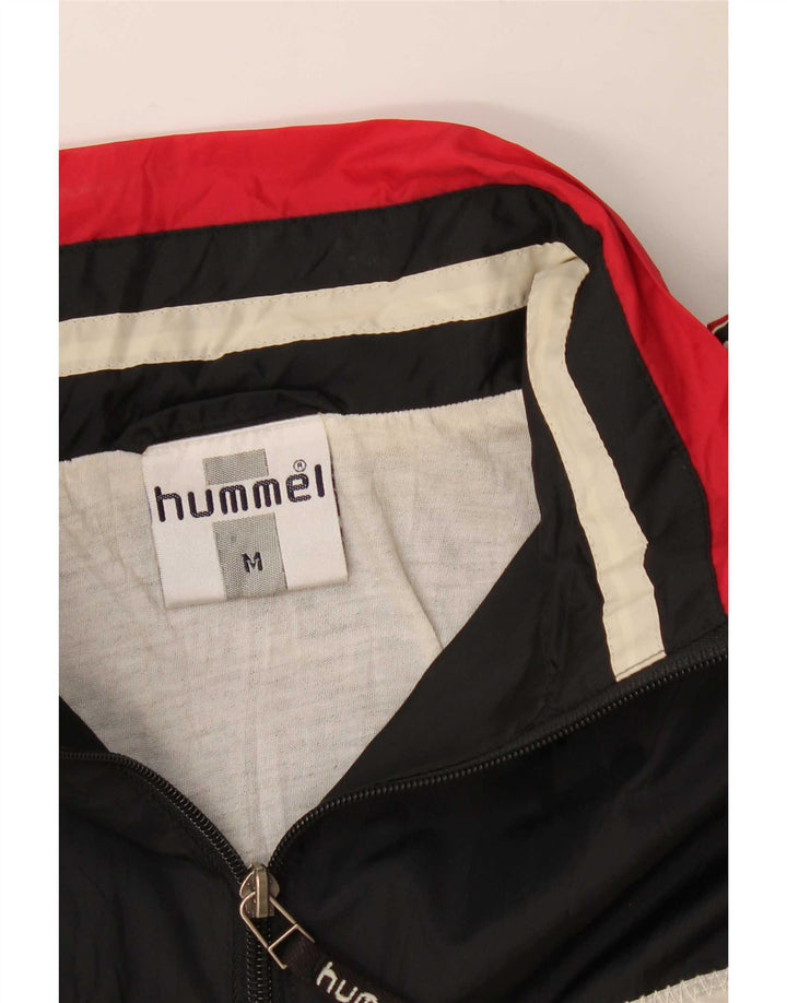 Hummel Herren-Pullover-Trainingsanzug, Top-Jacke, Mittelschwarz, Farbblock-Sport
