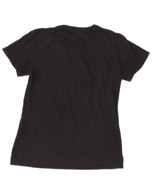 Adidas Damen Colorado Denver Lynx Graphic T-Shirt Top UK 12 Medium Schwarz