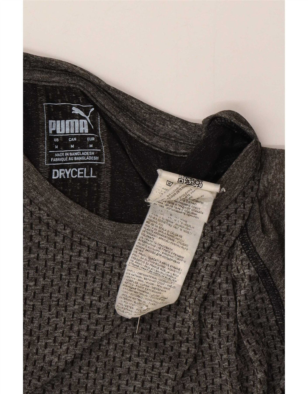 Puma Herren T-Shirt Top Mittelgraues Polyester