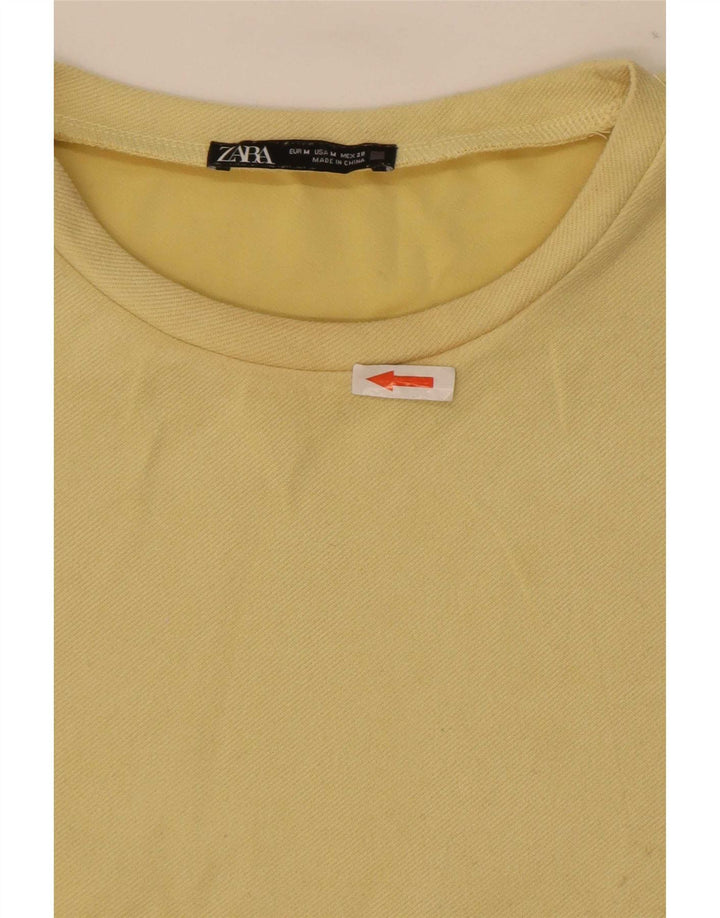 Zara Damen Etuikleid UK 14 Mittelgelb
