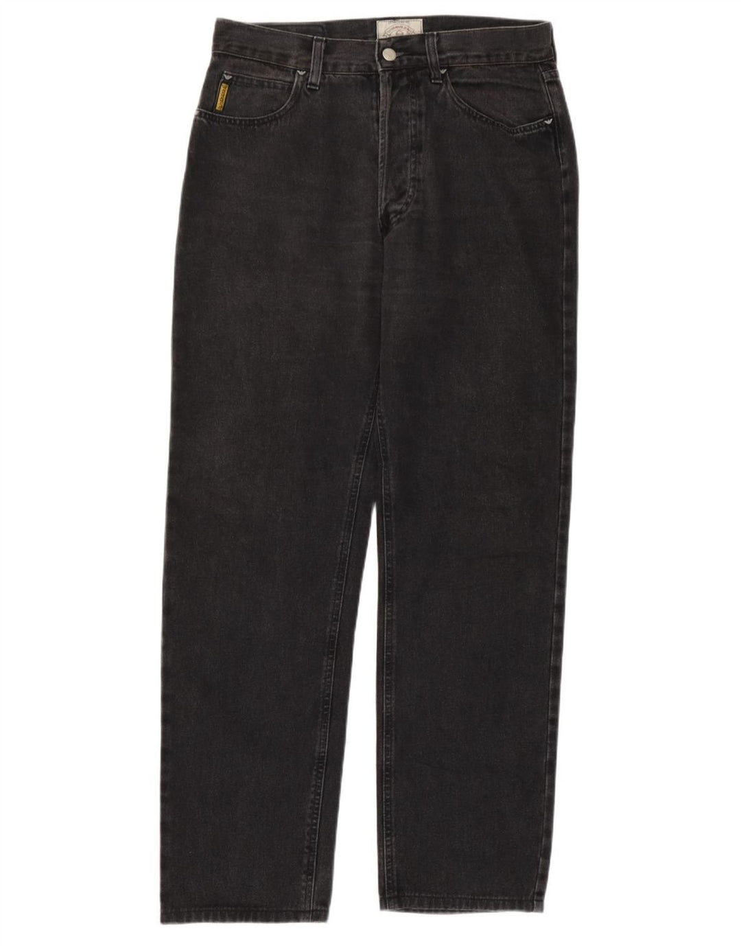 Armani Herren Straight Jeans W32 L31 Graue Baumwolle