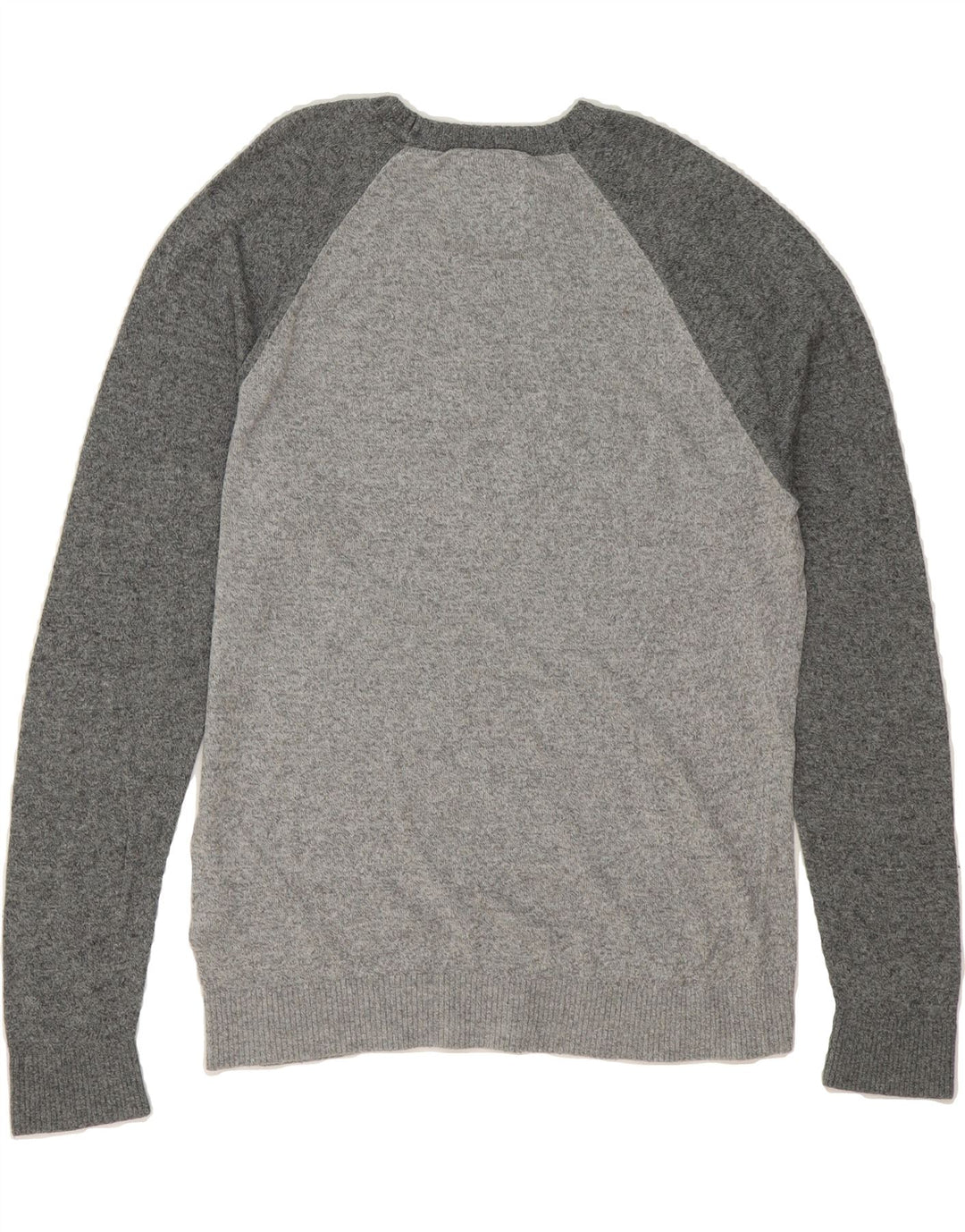 HOLLISTER Mens Graphic Crew Neck Jumper Sweater Medium Grey Cotton Vintage Hollister and Second-Hand Hollister from Messina Hembry 