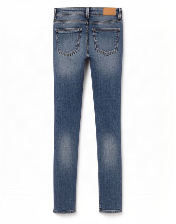 Zara Damen Skinny Jeans EU 36 XS W26 L27 Blaue Baumwolle