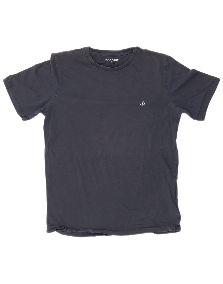 Jack & Jones Herren T-Shirt Top Small Marineblau Baumwolle