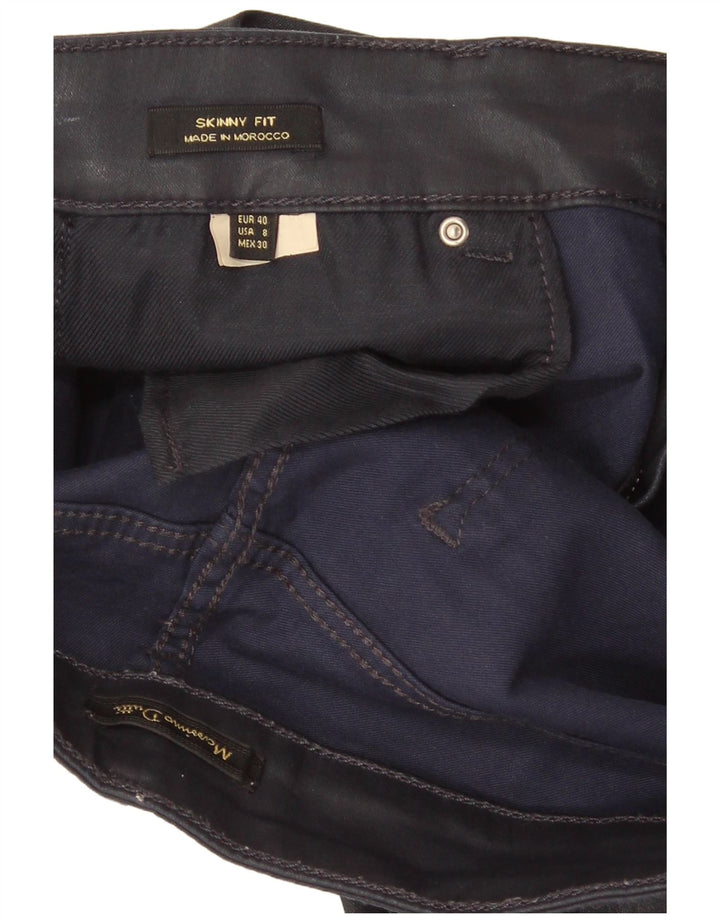 Massimo Dutti Damen Skinny Jeans EU 40 Medium W30 L27 Marineblau