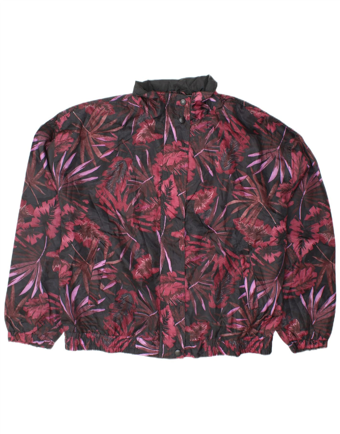 R&R Damen-Bomberjacke in Übergröße, Gr. 14/16, groß, mehrfarbig, mit Blumenmuster