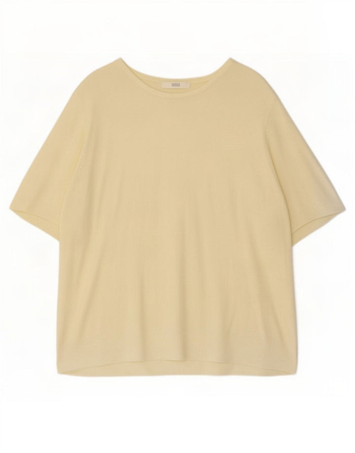 Marks & Spencer Damen Bluse Top UK 16 Large Gelb