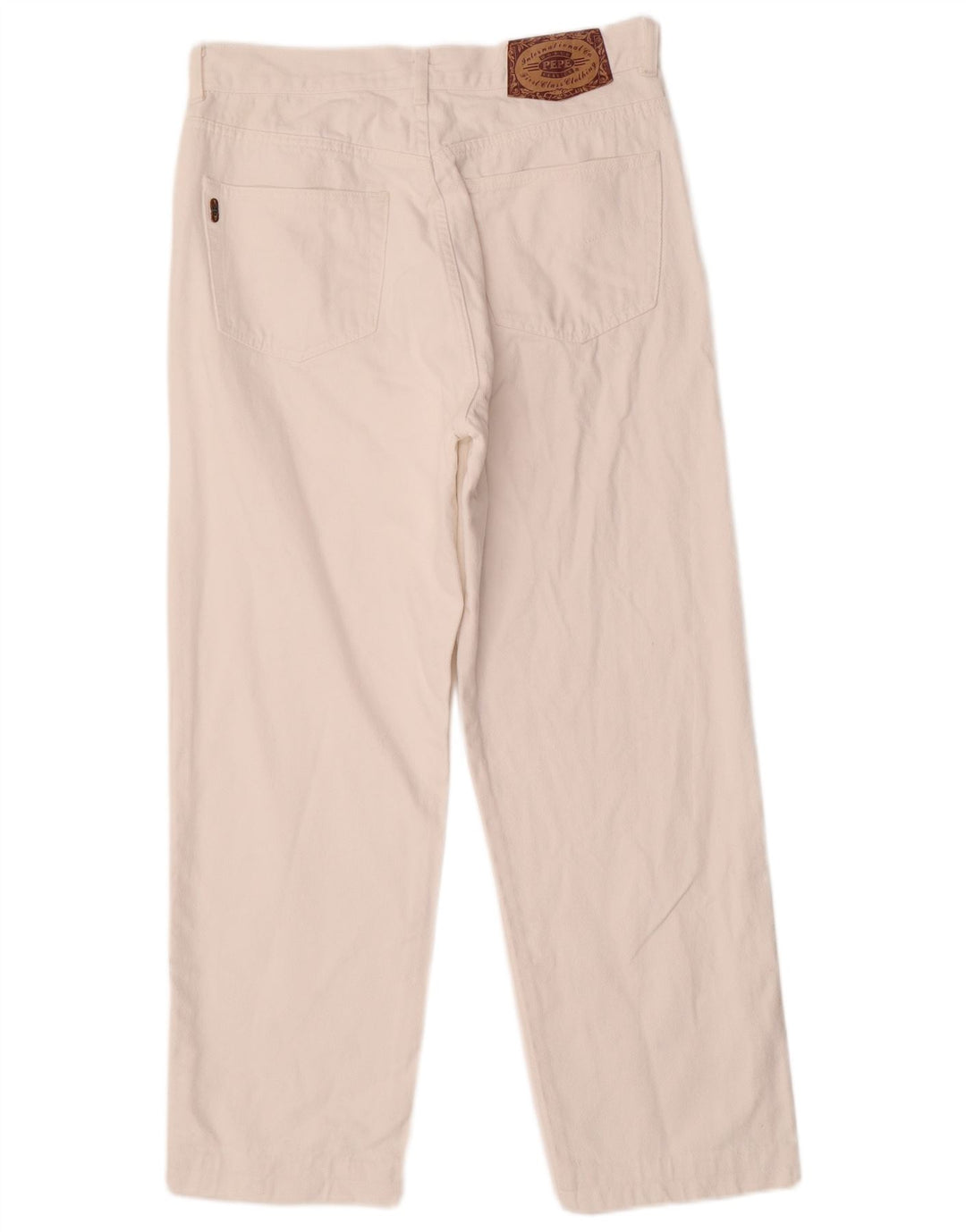 PEPE JEANS Herren Straight Jeans W34 L27 Weiße Baumwolle