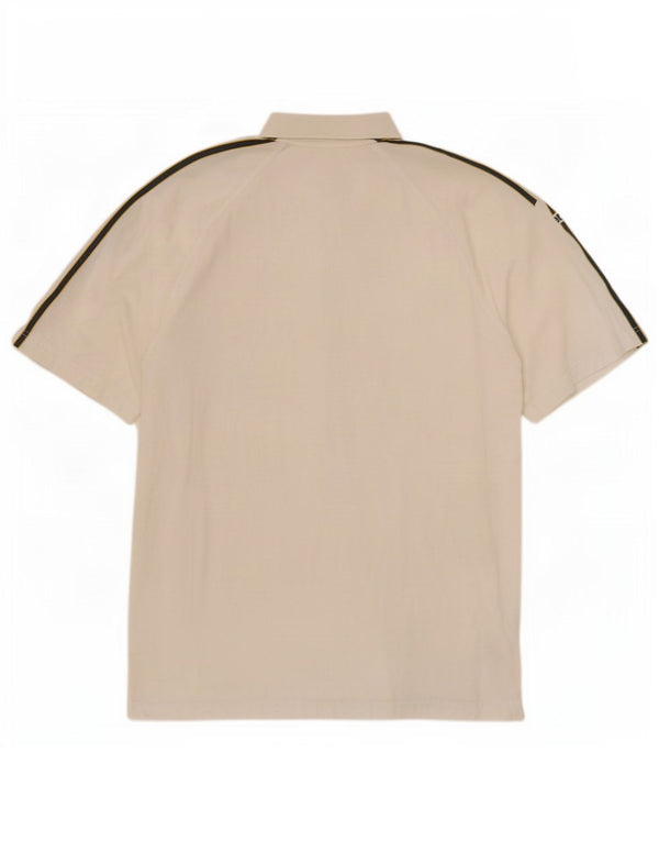 Adidas Mens Polo Shirt UK 42/44 Large White Cotton