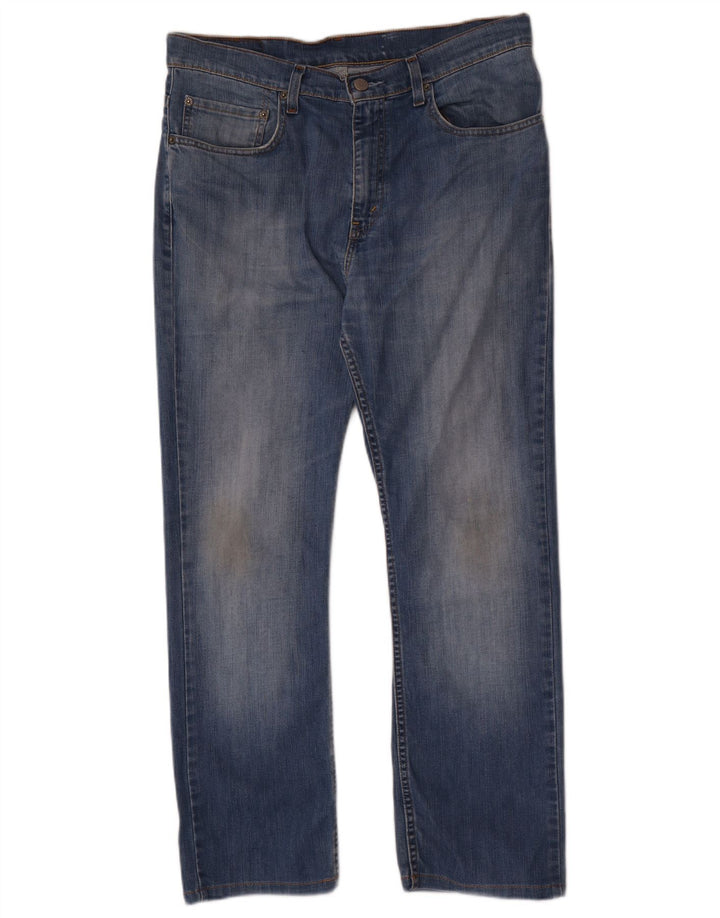 Levi's Herren Straight Jeans W34 L28 Blaue Baumwolle