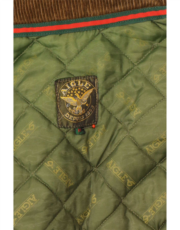 Aigle Herren Steppjacke UK 38 Medium Khaki Colourblock