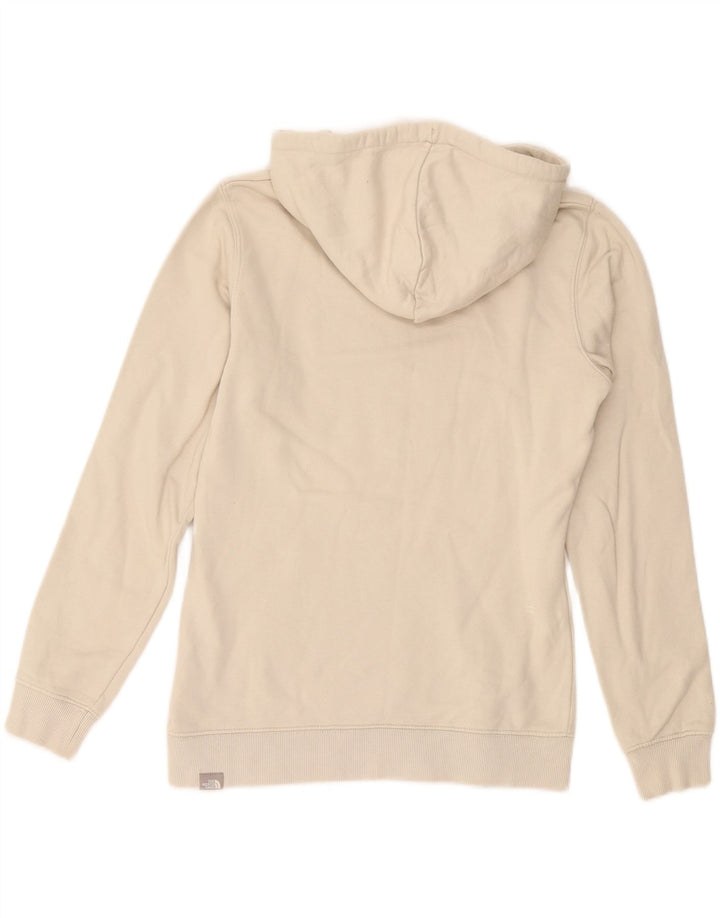 THE NORTH FACE Damen-Kapuzenpullover mit Grafik, UK 10, Größe S, cremefarbene Baumwolle