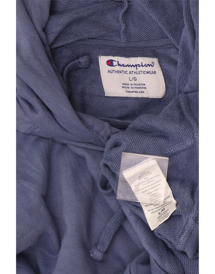 Champion Herren-Kapuzenpullover, groß, aus blauer Baumwolle