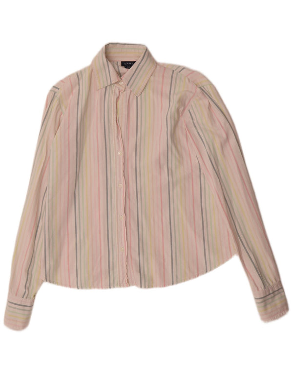 Gant Damen-Oversize-Hemd, UK 10, Größe S, mehrfarbig, Nadelstreifen-Baumwolle