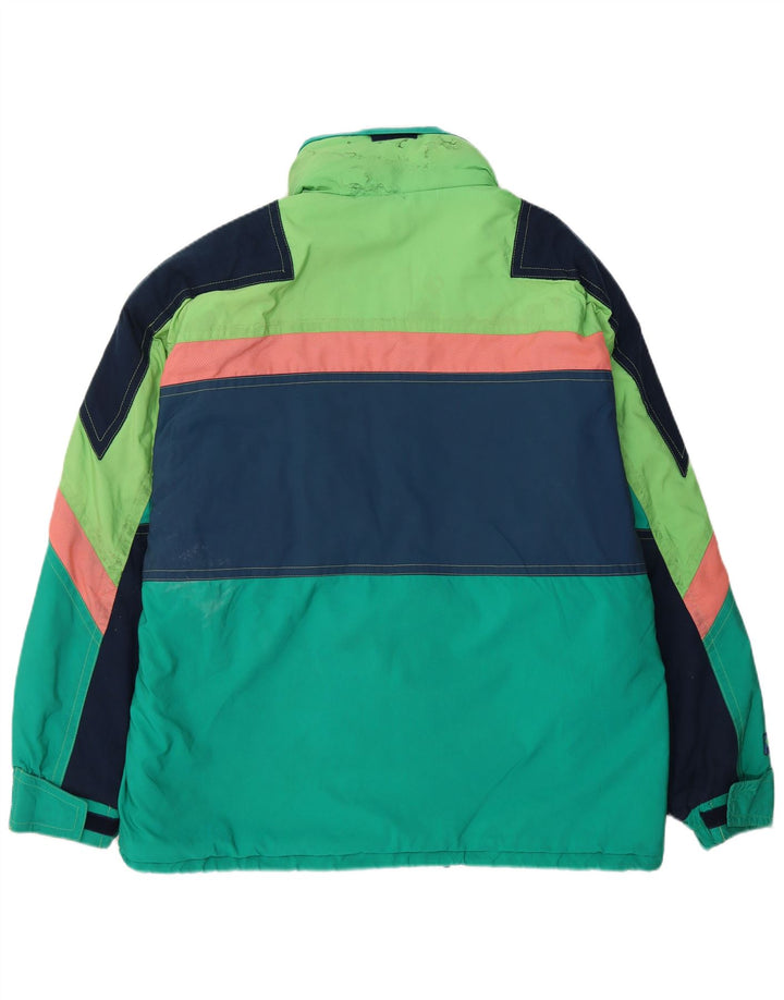 Colmar Herren-Skijacke mit Kapuze, IT 52, groß, grün, Farbblock