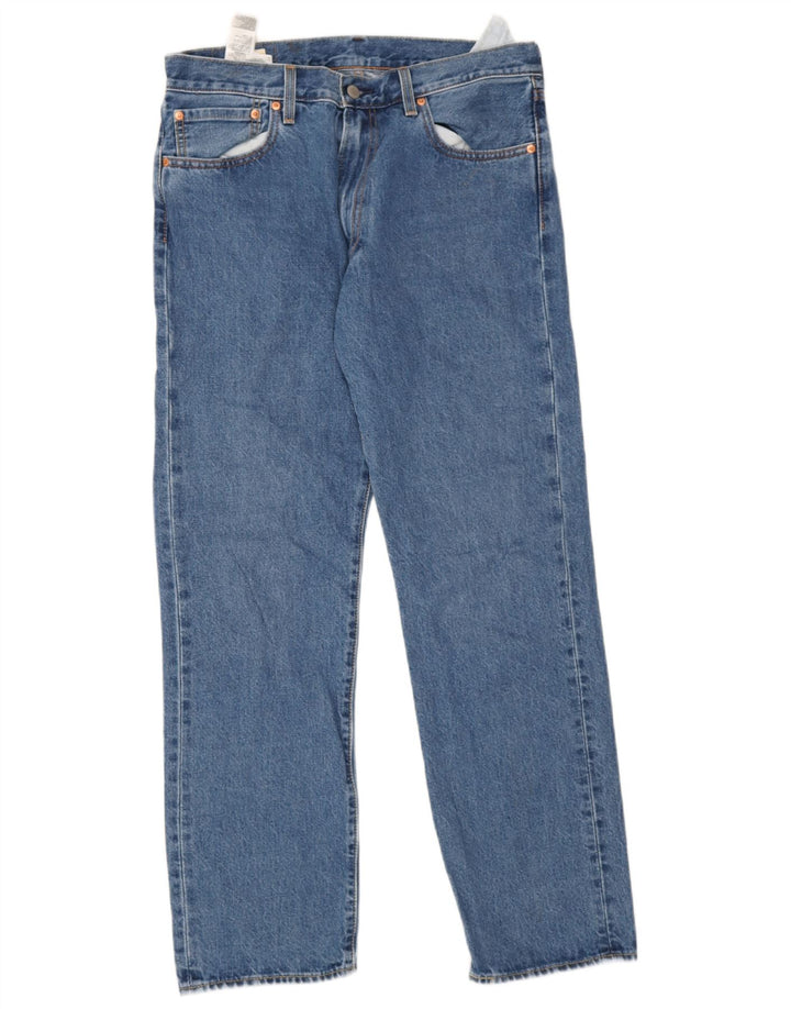 Levi's Herren 551 Straight Jeans W33 L32 Blaue Baumwolle