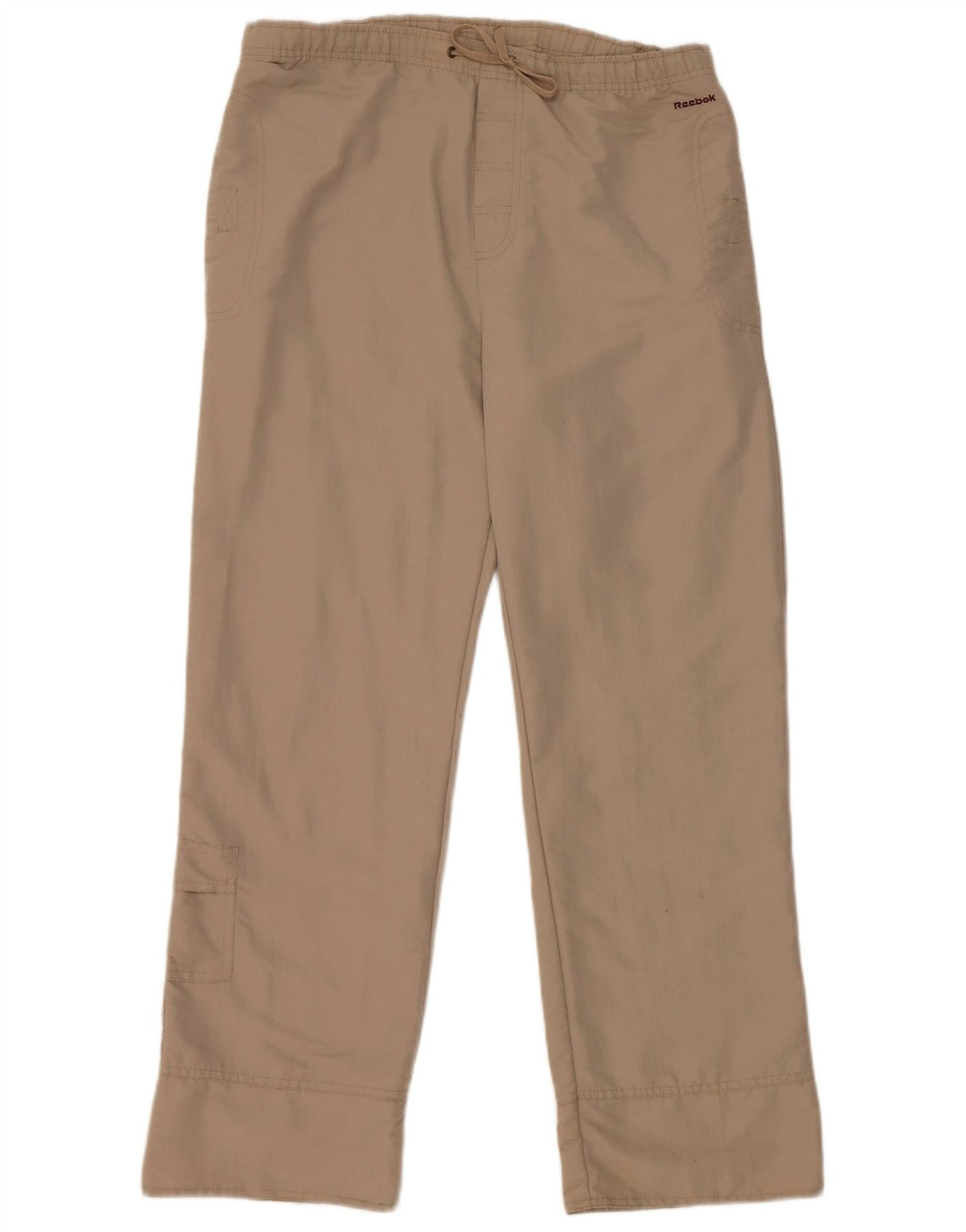 Reebok Damen Cargo-Trainingshose UK 12 Medium Beige Nylon