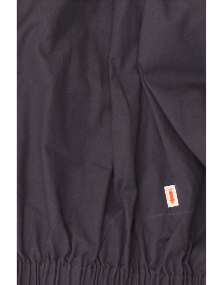 Vintage Damen Anorakjacke mit Kapuze IT 52 XL Marineblau