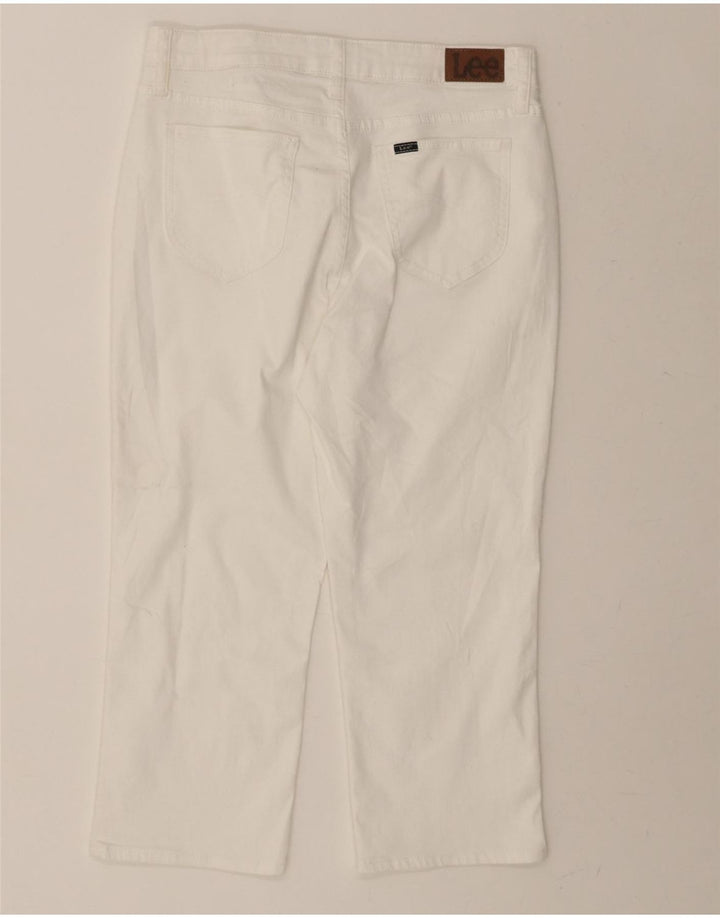 LEE Womens Capri Jeans US 12 Large W32 L21 White Cotton Vintage Lee and Second-Hand Lee from Messina Hembry 