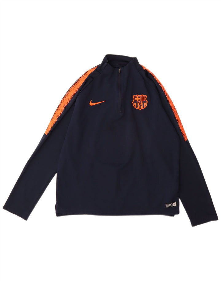 NIKE Jungen-Trainingsanzug mit grafischem Pullover, 13–14 Jahre, Marineblau, Farbblock