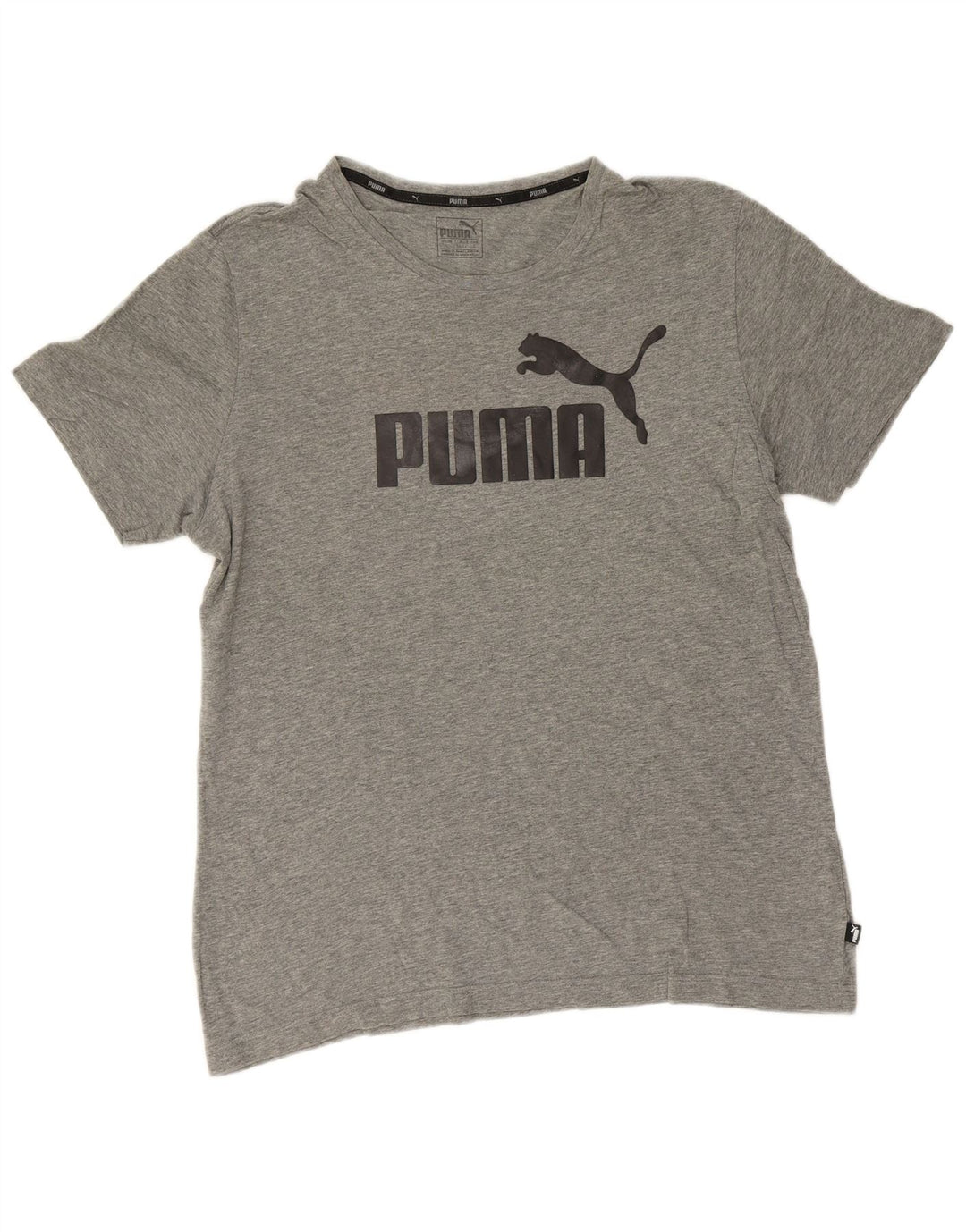 Puma Herren Grafik T-Shirt Top Large Grau