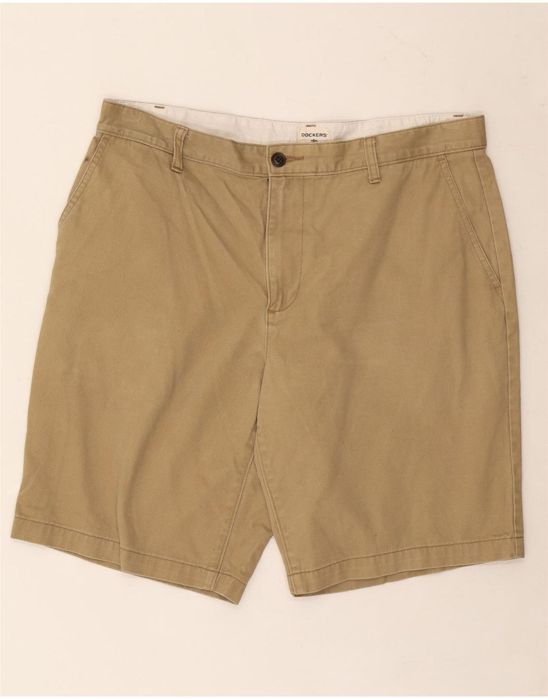 DOCKERS Herren Cargoshorts W36 Large Beige Baumwolle