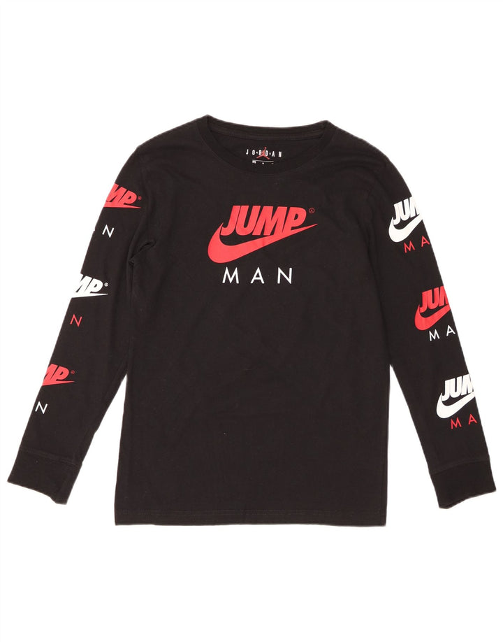 Jordan Boys Graphic Top Langarm 10–11 Jahre Medium Schwarz